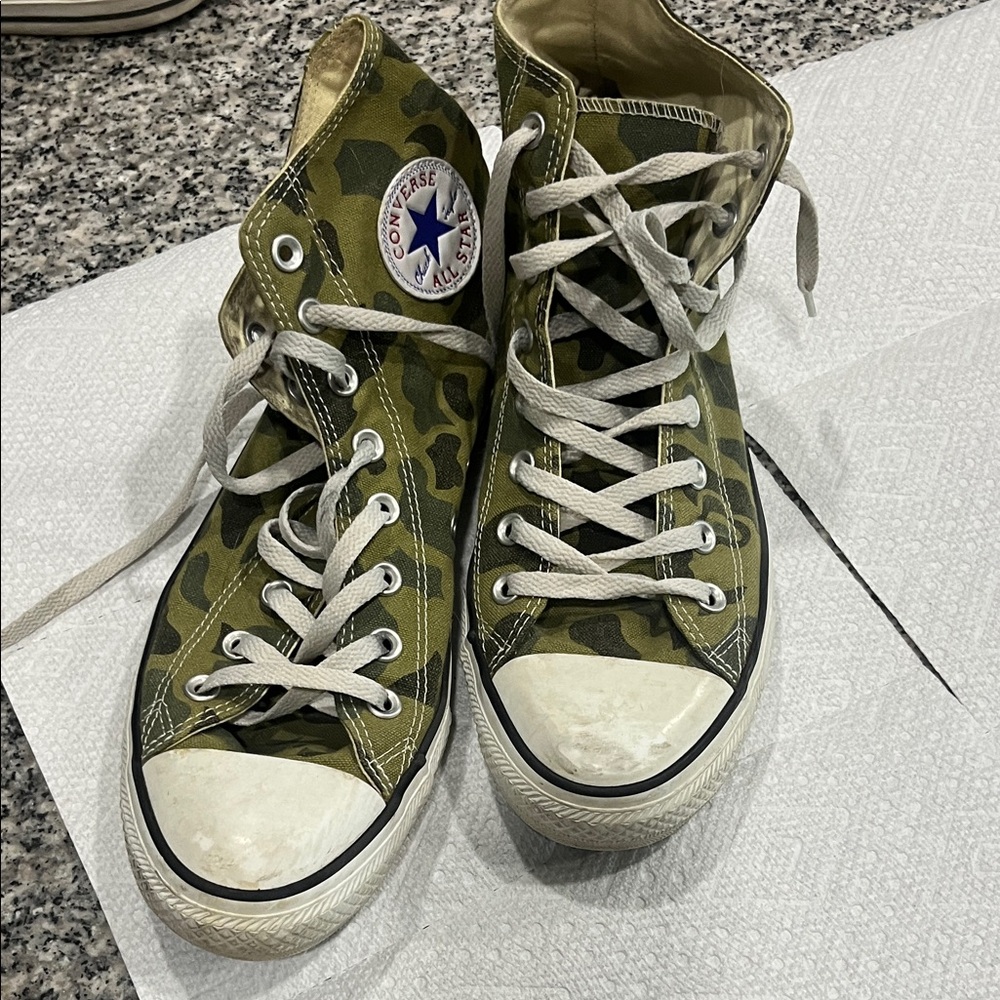 Converse Olive Camouflage High-Tops